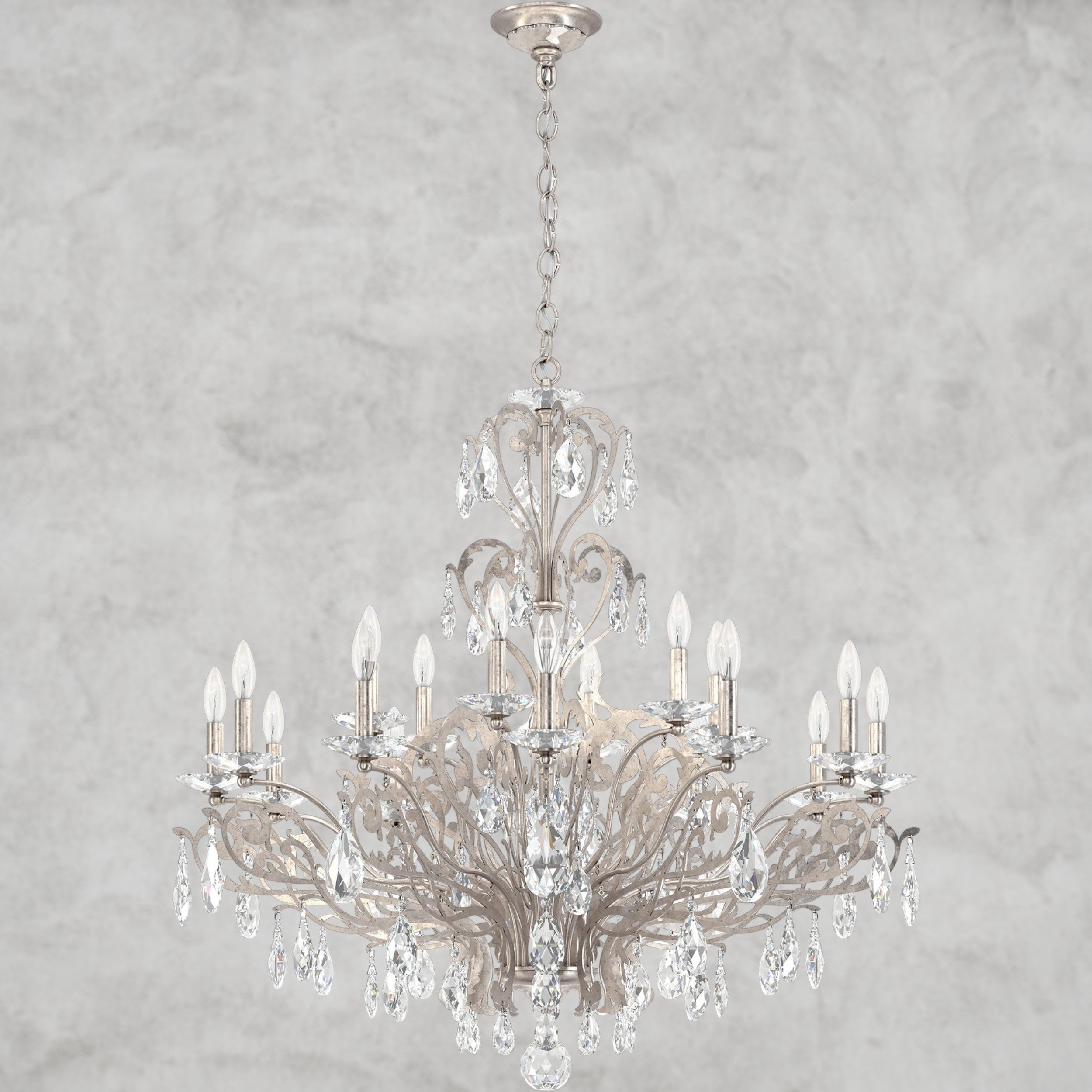 Filigrae Crystal Chandelier39"